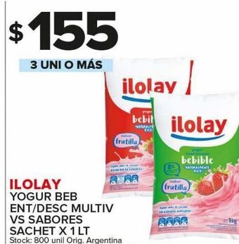 Carrefour Maxi Yogur ilolay x 1l oferta