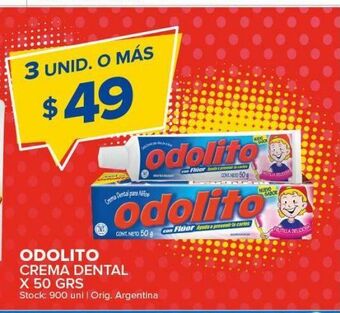 Carrefour Maxi Crema dental odolito x 50g oferta