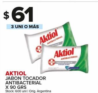 Carrefour Maxi Jabón de tocador aktiol x 90g oferta