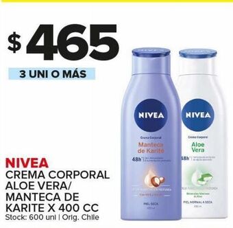 Carrefour Maxi Crema corporal nivea x 400cc oferta