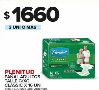 Carrefour Maxi Pañales para adultos plenitud x 16un oferta
