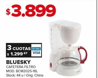 Carrefour Maxi Cafetera bluesky oferta