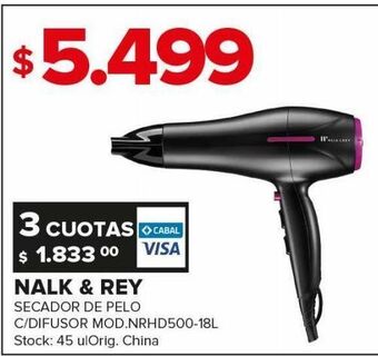 Plancha de pelo nalk \u0026 rey oferta en Carrefour
