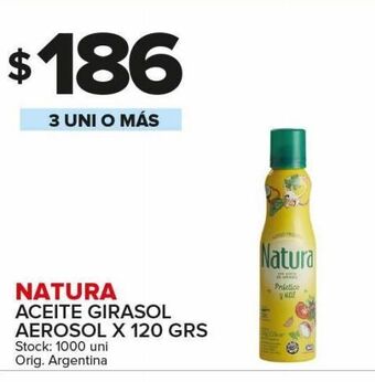Carrefour Maxi Aceite girasol natura x 120g oferta
