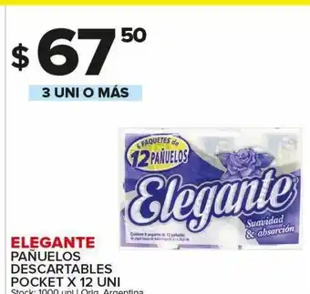 Carrefour Maxi Pañuelos descartables elegante x 12un oferta