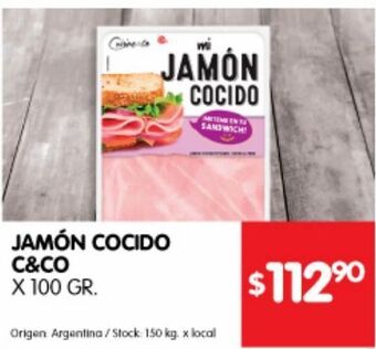 Disco Jamón cocido c&co 100g oferta
