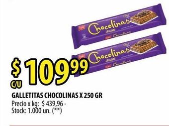 Punto Mayorista Galletitas chocolinas x 250 gr oferta