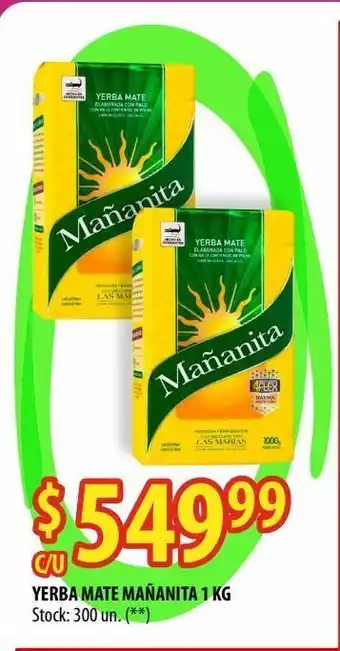Punto Mayorista Yerba mate mañanita 1 kg oferta