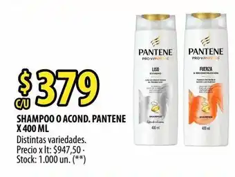 Punto Mayorista Shampoo o acondicionador pantene x 400 cc oferta