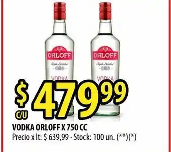 Punto Mayorista Vodka orloff x 750 cc oferta