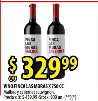 Punto Mayorista Vino finca las moras x 750 cc oferta