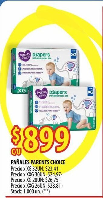 Punto Mayorista Pañales parents choice oferta