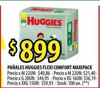 Punto Mayorista Pañales huggies flexi comfort maxipack oferta