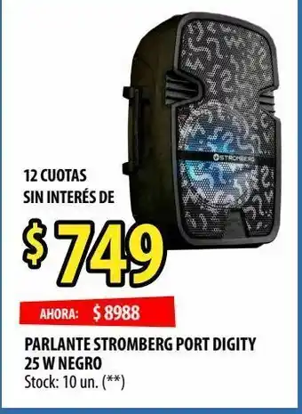 Punto Mayorista Parlante stromberg port digity 25 w negro oferta