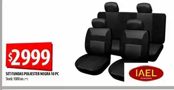 Punto Mayorista Set fundas poliester negra 10 pc oferta