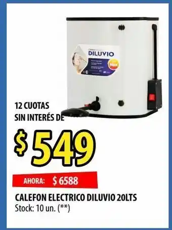 Punto Mayorista Calefon electrico diluvio 20lts oferta