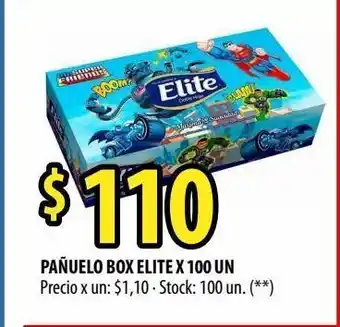 Punto Mayorista Pañuelo box elite x 100 un oferta