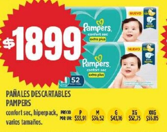 Supermercados Vea Pañales Descartables Pampers oferta