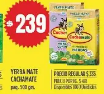 Supermercados Vea Yerba Mate Cachamate 500grs oferta