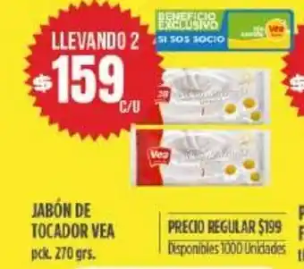 Supermercados Vea Jabón De Tocador Vea 270grs oferta