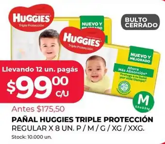 Supermercados Tadicor Huggies Triple Proteccíon Reg. Pañal x 8un. oferta
