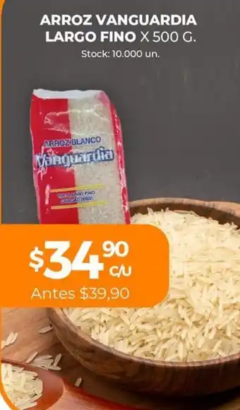 Supermercados Tadicor Vanguardia Arroz Largo Fino x 500g. oferta