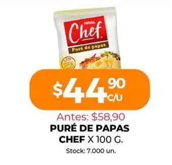 Supermercados Tadicor Chef Puré de Papas x 100g oferta