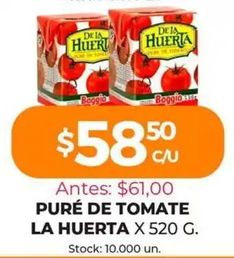 La Huerta Puré de Tomate x 520g
