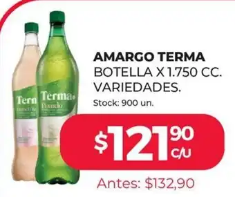 Supermercados Tadicor Terma Amargo Botella x 1.750cc Variedades oferta