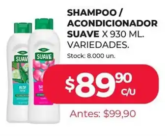 Supermercados Tadicor Suave Shampoo / Acondicionador x 930ml Variedades oferta