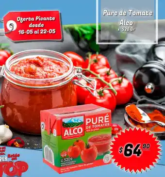 Supermercados Top Pure de Tomate Alco x 520 gr oferta