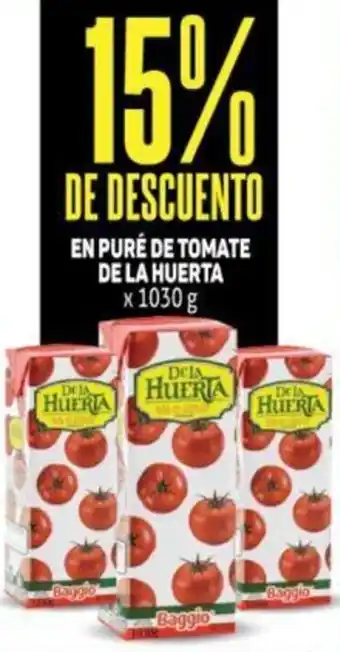 Makro 15% de descuento En Puré de Tomate de la Huerta x 1030 g oferta