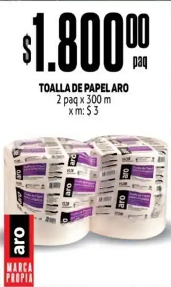Makro Toalla de Papel Aro 2 Paq x 300 m oferta