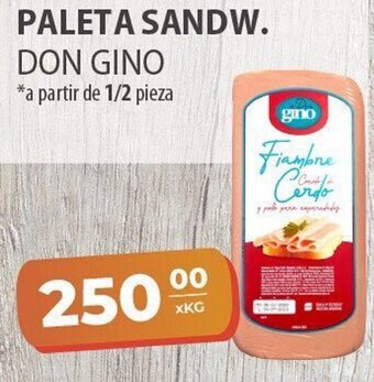 El Milagro Mayorista Don Gino Paleta Sandw. A Partir de 1/2 Pieza oferta