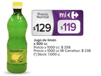 Carrefour Market Carrefour Jugo de Limón x 500 cc oferta