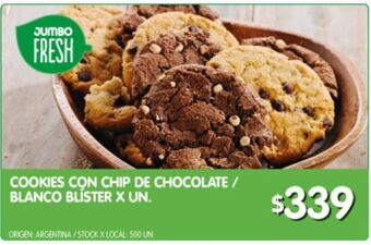 Jumbo Cookies con chip de chocolate oferta