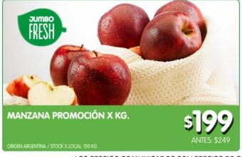 Jumbo Manzana promoción x kg oferta