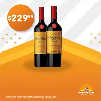 Supermercados Buenos Días Don Valentin Lacrado Malbec oferta
