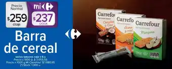 Carrefour Market Carrefour Barra de Cereal Varios Sabores Caja x 6 u. oferta