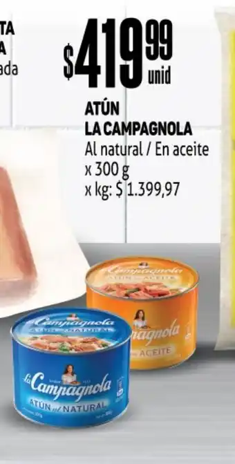 Makro La Campagnola Atún Al natural / En aceite x 300g oferta