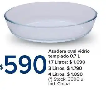 Carrefour Market Asadera Oval Vidrio Templado 0.7 L oferta