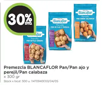 Jumbo Blancaflor Premezcla Pan/Pan Ajo y Perejil/Pan Calabaza x 300gr, 30% de descuento oferta