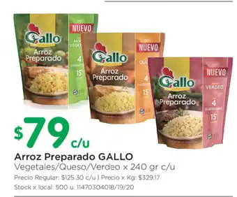 Jumbo Gallo Arroz Preparado x 240gr c/u oferta