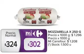Carrefour Market Carrefour Mozzarella x 250 oferta