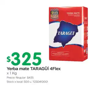 Jumbo Taragüi 4Flex Yerba mate x 1kg oferta