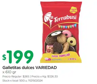 Jumbo Terrabusi Variedad Galletitas dulces x 610gr oferta