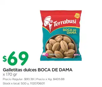 Jumbo Terrabusi Boca de Dama Galletitas dulces x 170gr oferta