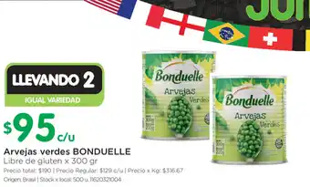 Bonduelle Arvejas verdes x 300gr