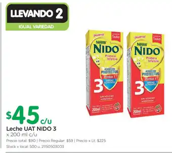 Jumbo Nido 3 Leche UAT x 200ml c/u oferta
