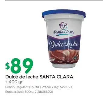 Jumbo Santa Clara Dulce de leche x 400gr oferta